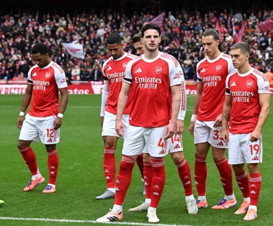 阿森纳2025年数据盘点：有四个月保持不败，赖斯出场次数最多